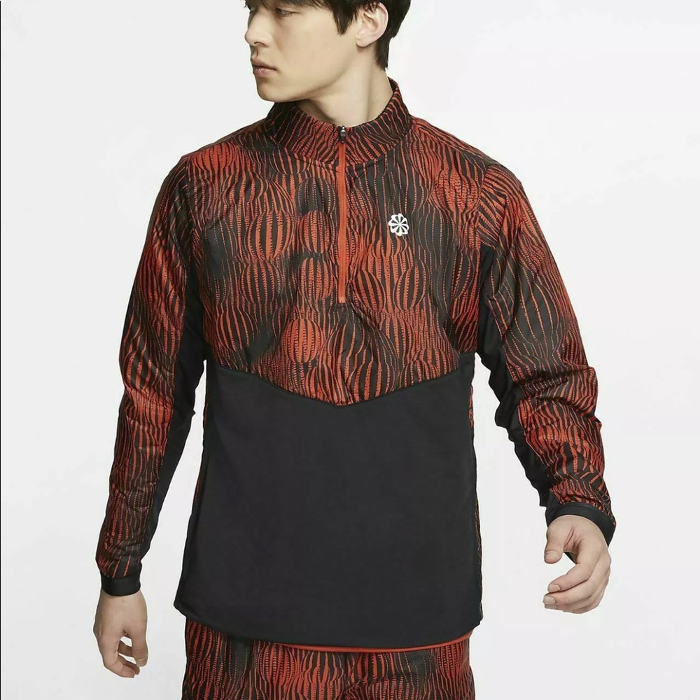 Nike Thermore Running 1/2 Zip Repel Jacket CK0035-808 Sz S